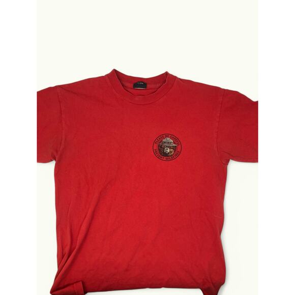 Filson x Smokey Bear Shirt Mens Red Only You T-Shirt Men's Small - Picture 2 of 5